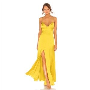 NWT Lovers + Friends Bermuda Satin Maxi Dress XS